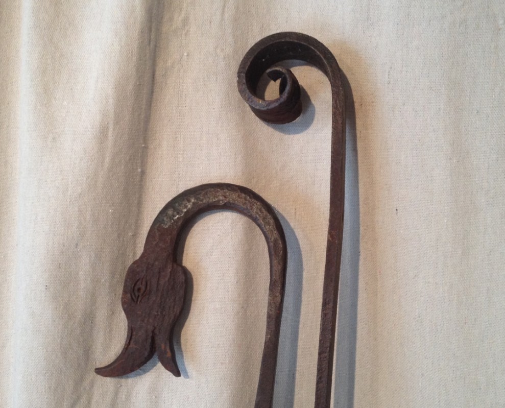 French Figural Wrought Iron Gates