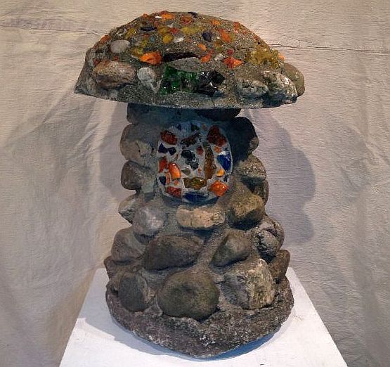 Folk Art Staddle Stone
