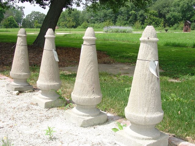 Conical Limestone Finial 1920's